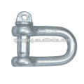 Rigging hardware carbon steel D shackle with high strength